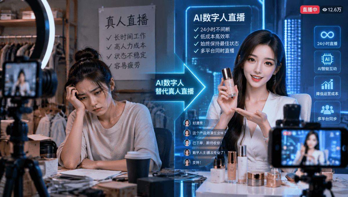数字人直播，能扛住长尾时段吗？