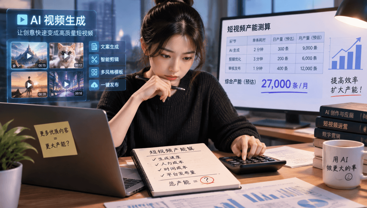 AI视频生成，正在重算短视频的产能账