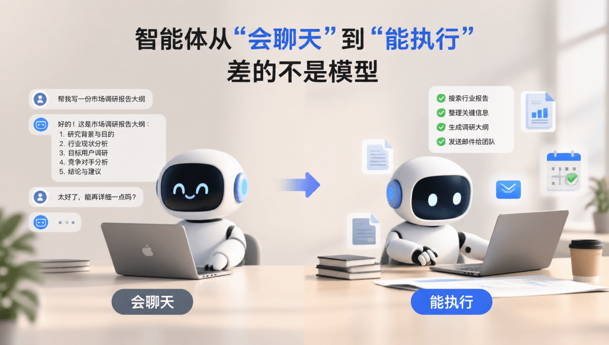 智能体从“会聊天”到“能执行”，差的不是模型