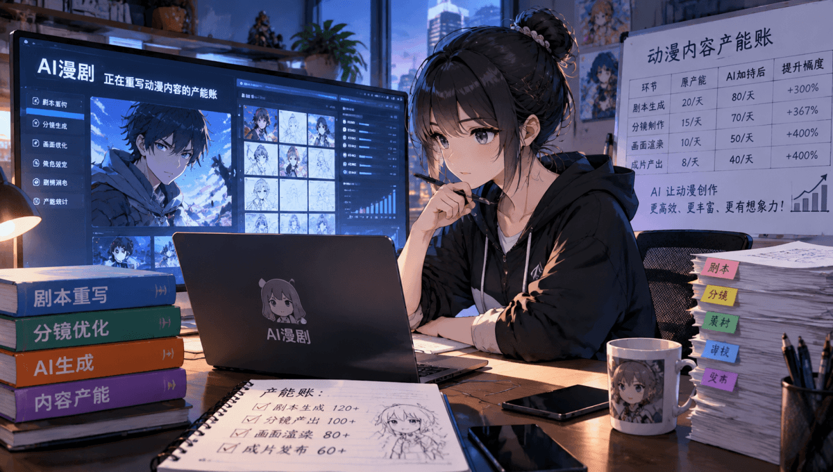 AI漫剧，正在重写动漫内容的产能账。