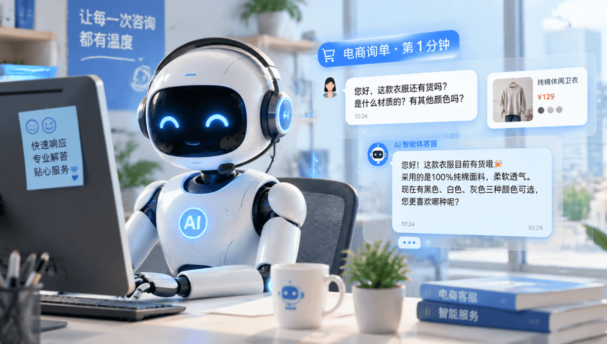 智能体客服，正在接住电商询单的第一分钟