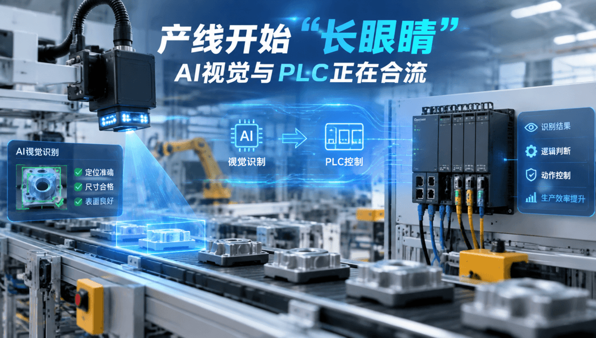 产线开始“长眼睛”：AI视觉与PLC正在合流  
