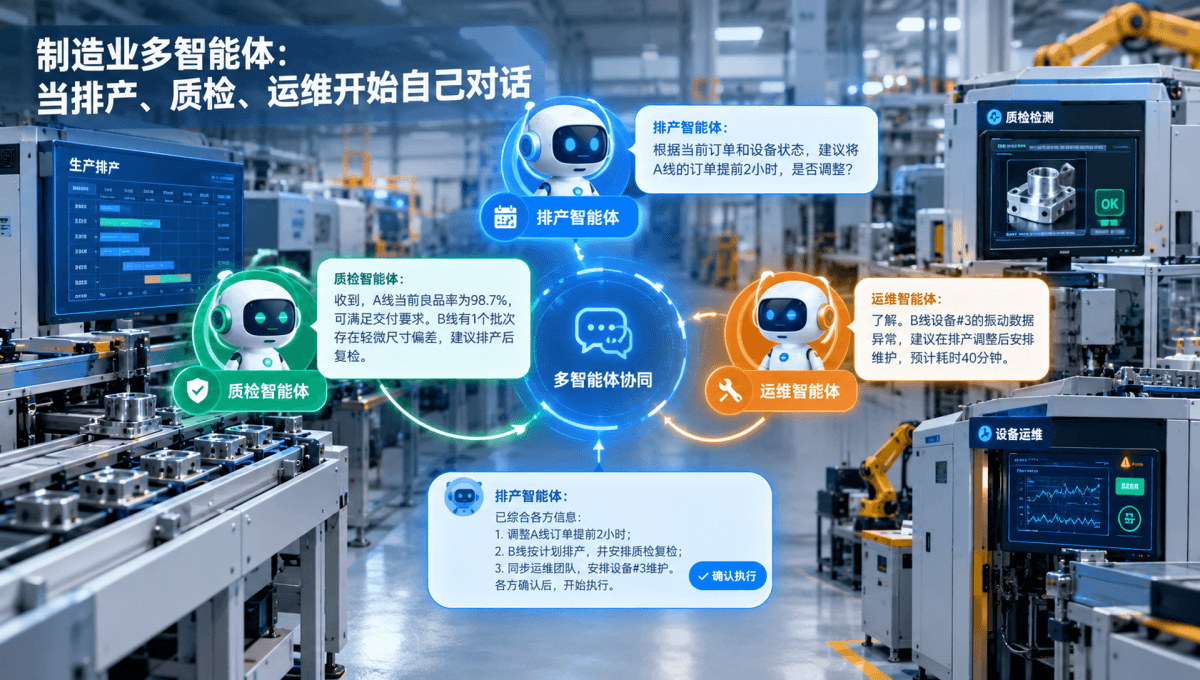 制造业多智能体：当排产、质检、运维开始自己对话