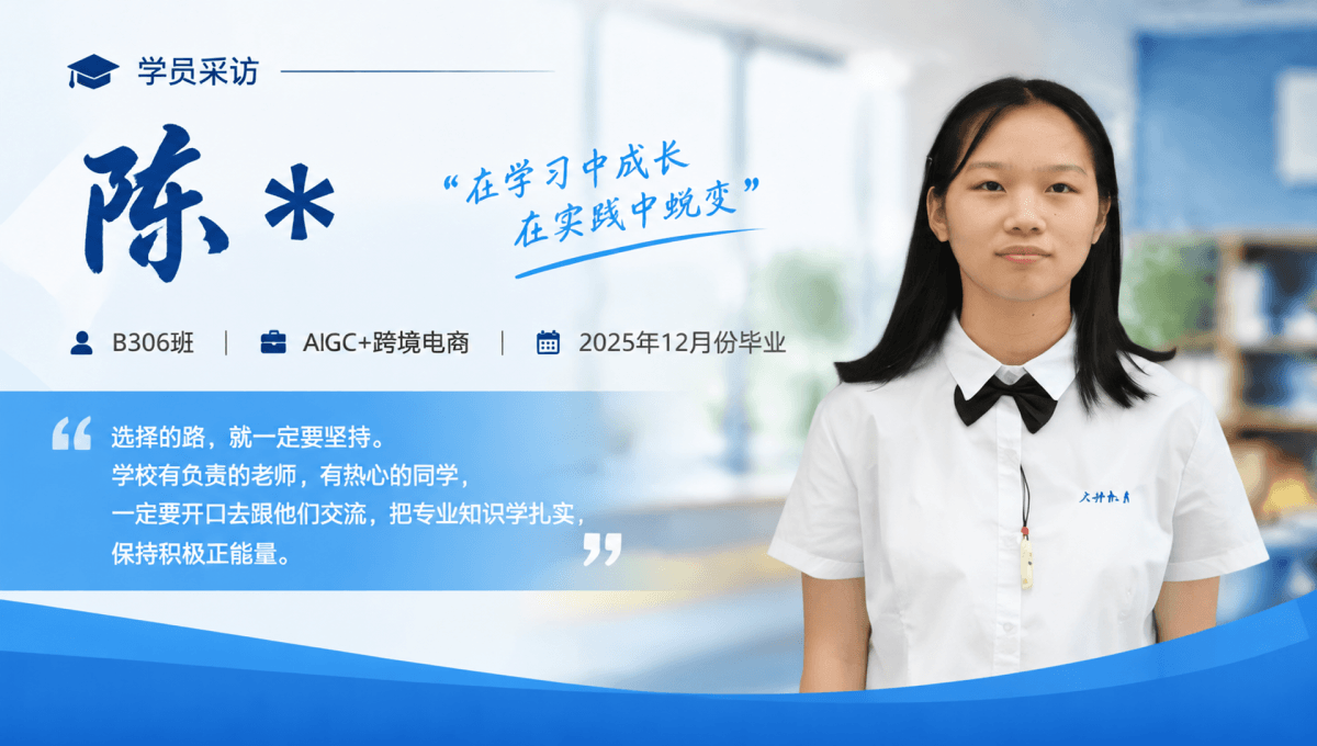 就业明星 | AIGC+跨境电商
