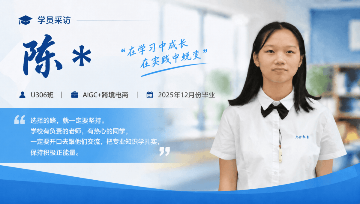 就业明星 | AIGC+跨境电商